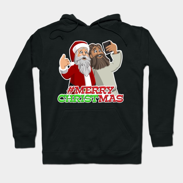 Social Merry Christmas Hoodie by CartoonCapo